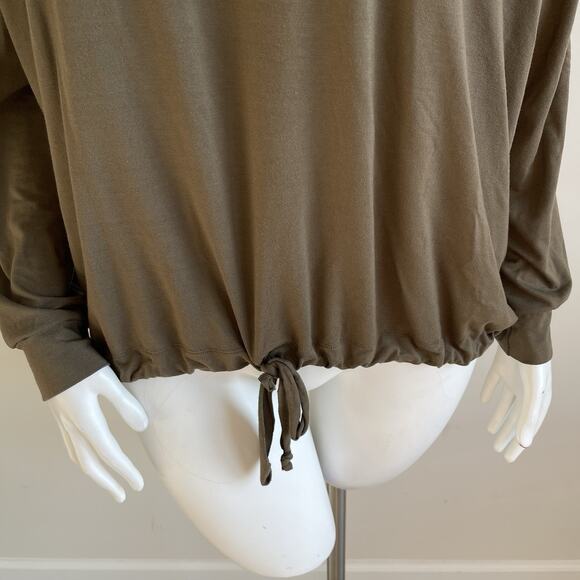 Henriette Steffensen Copenhagen Womens Hooded Top Drawstring Hem Sz Large - Picture 3 of 14